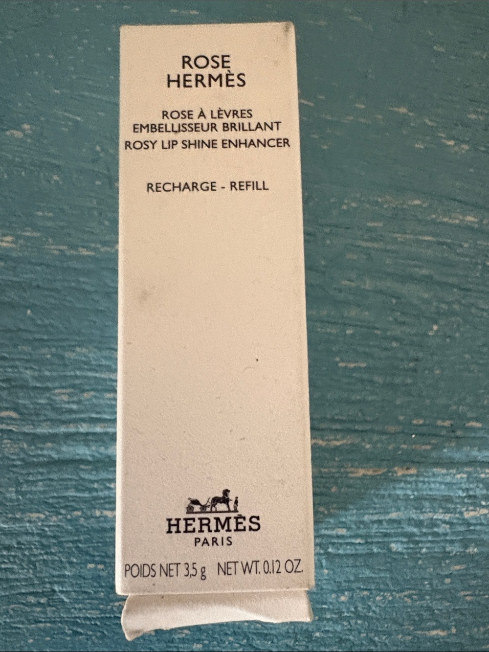 Hermes Rose Rosy Lip Shine Enhancer Refill - White